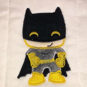 Batman Appliqué Baby Burp Cloth